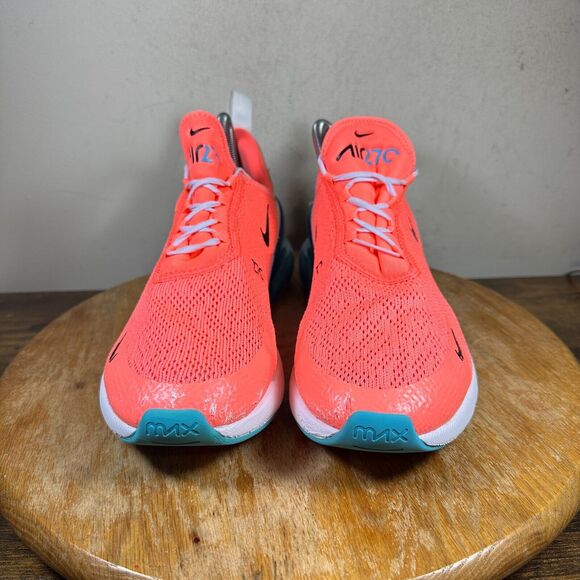 Nike Air Max 270 Lava Glow Hot Pink Blue Shoes Women's Size 9.5\u200e CI5856-600